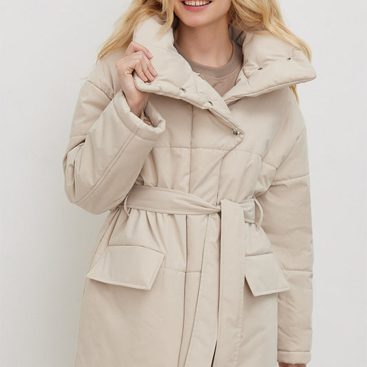 Stand-up Collar Cotton-padded Coat