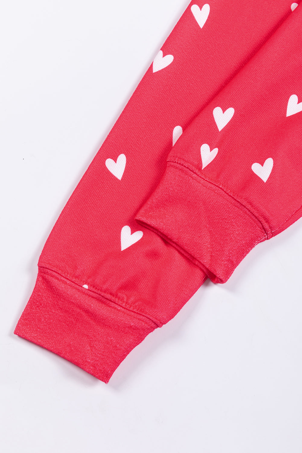 Fiery Red Valentines Heart Print Set