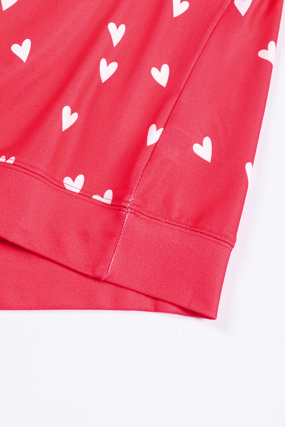 Fiery Red Valentines Heart Print Set