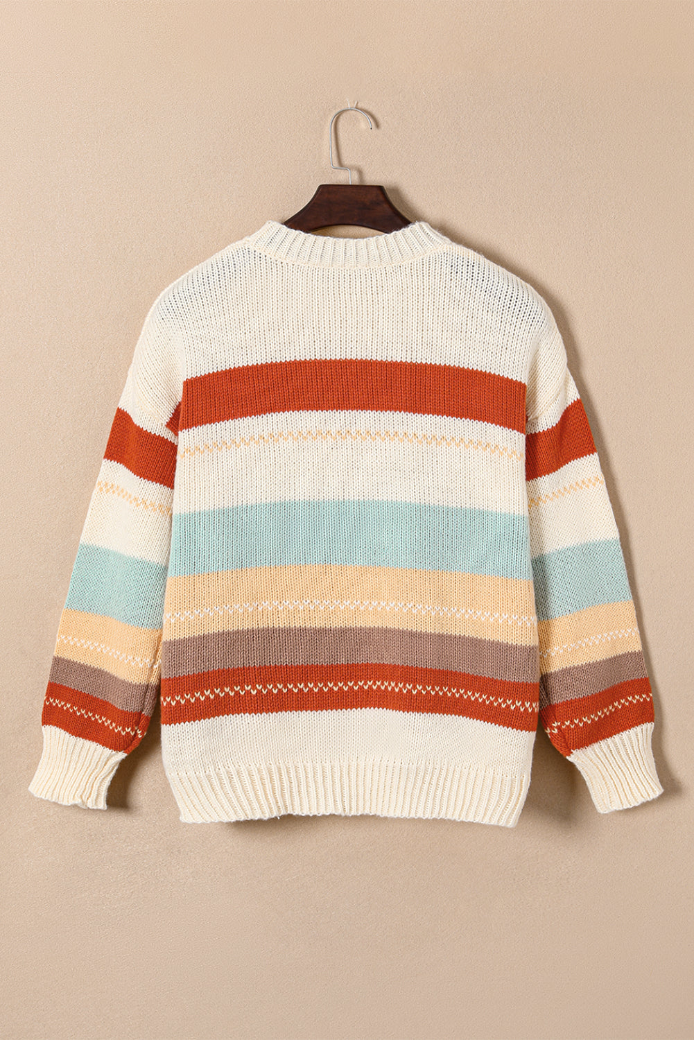 Crew Neck Striped Sweater