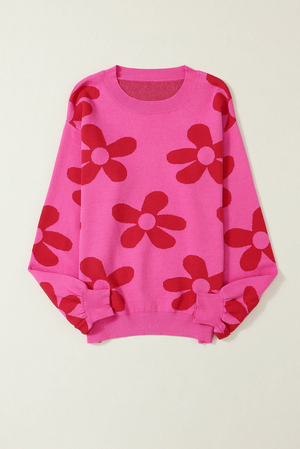 Rose Big Flower Sweater