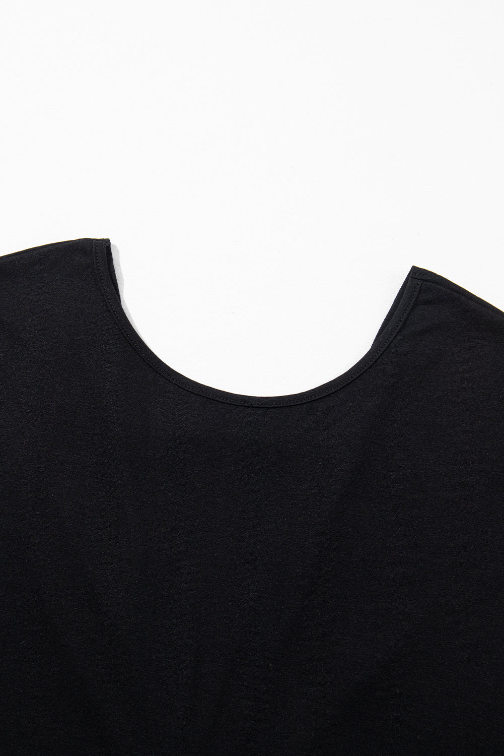 Black Pearls Embellished Twist Back Tee