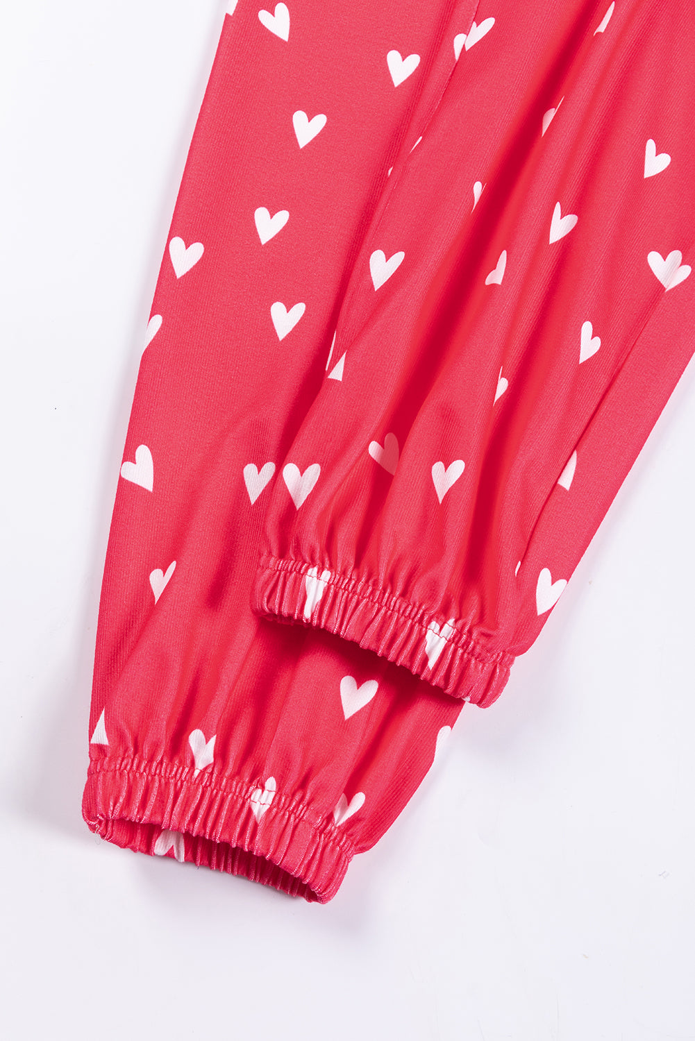 Fiery Red Valentines Heart Print Set