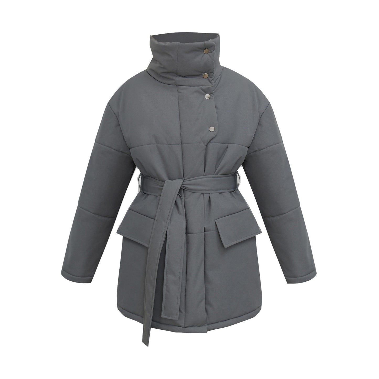 Stand-up Collar Cotton-padded Coat