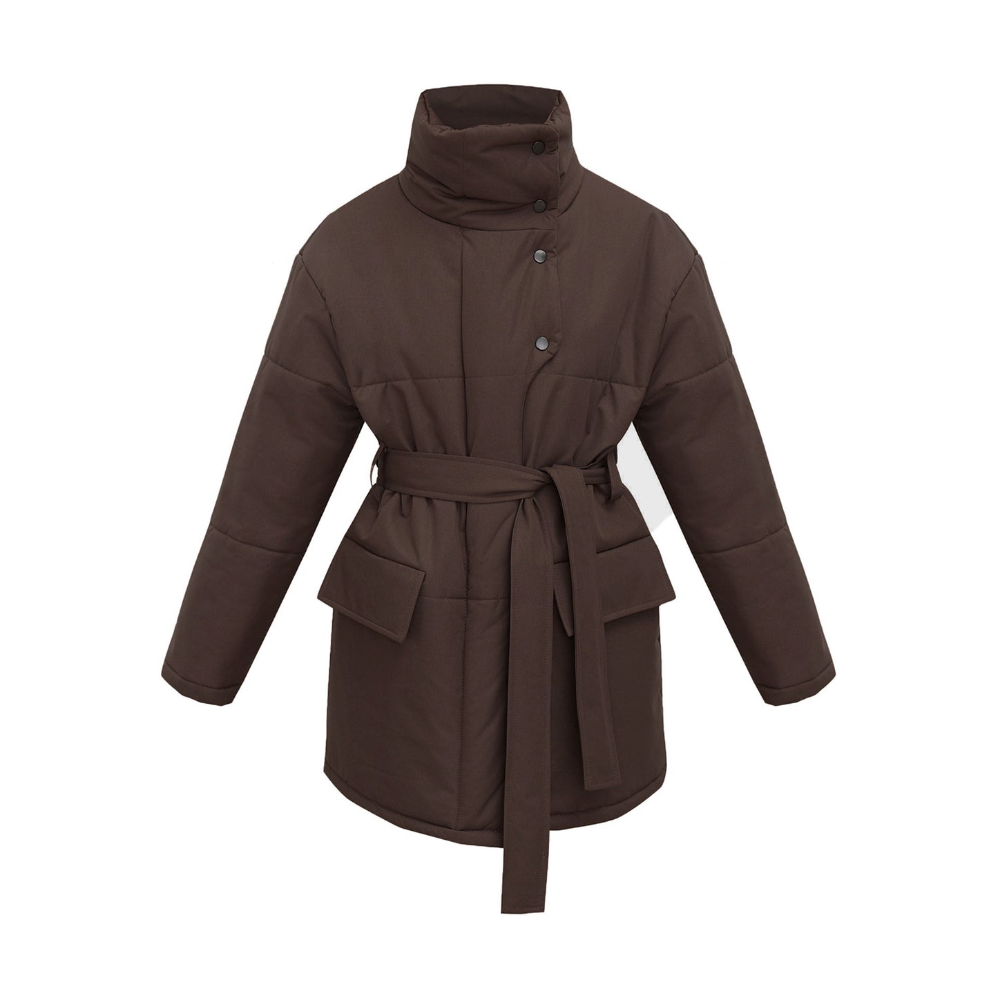 Stand-up Collar Cotton-padded Coat