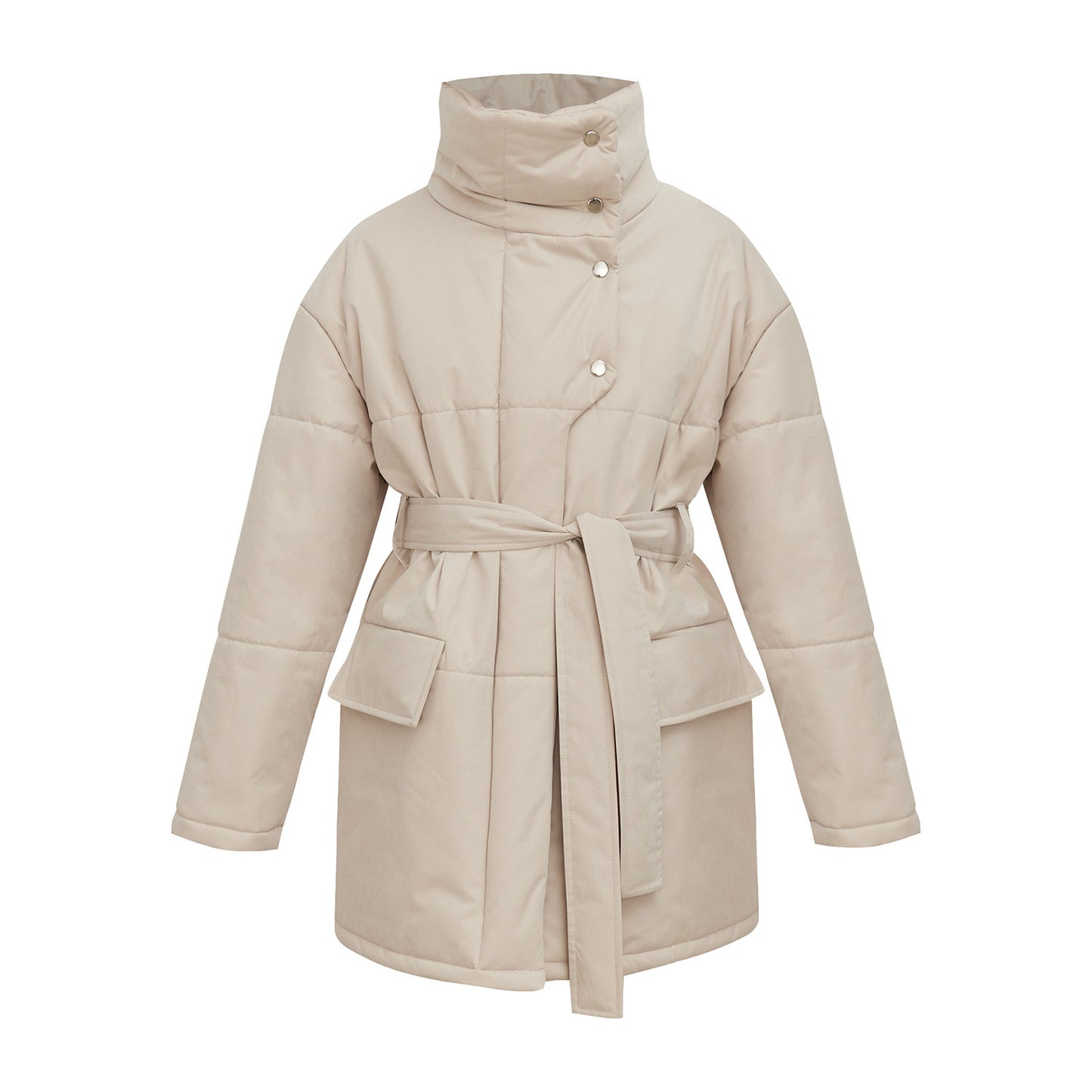 Stand-up Collar Cotton-padded Coat