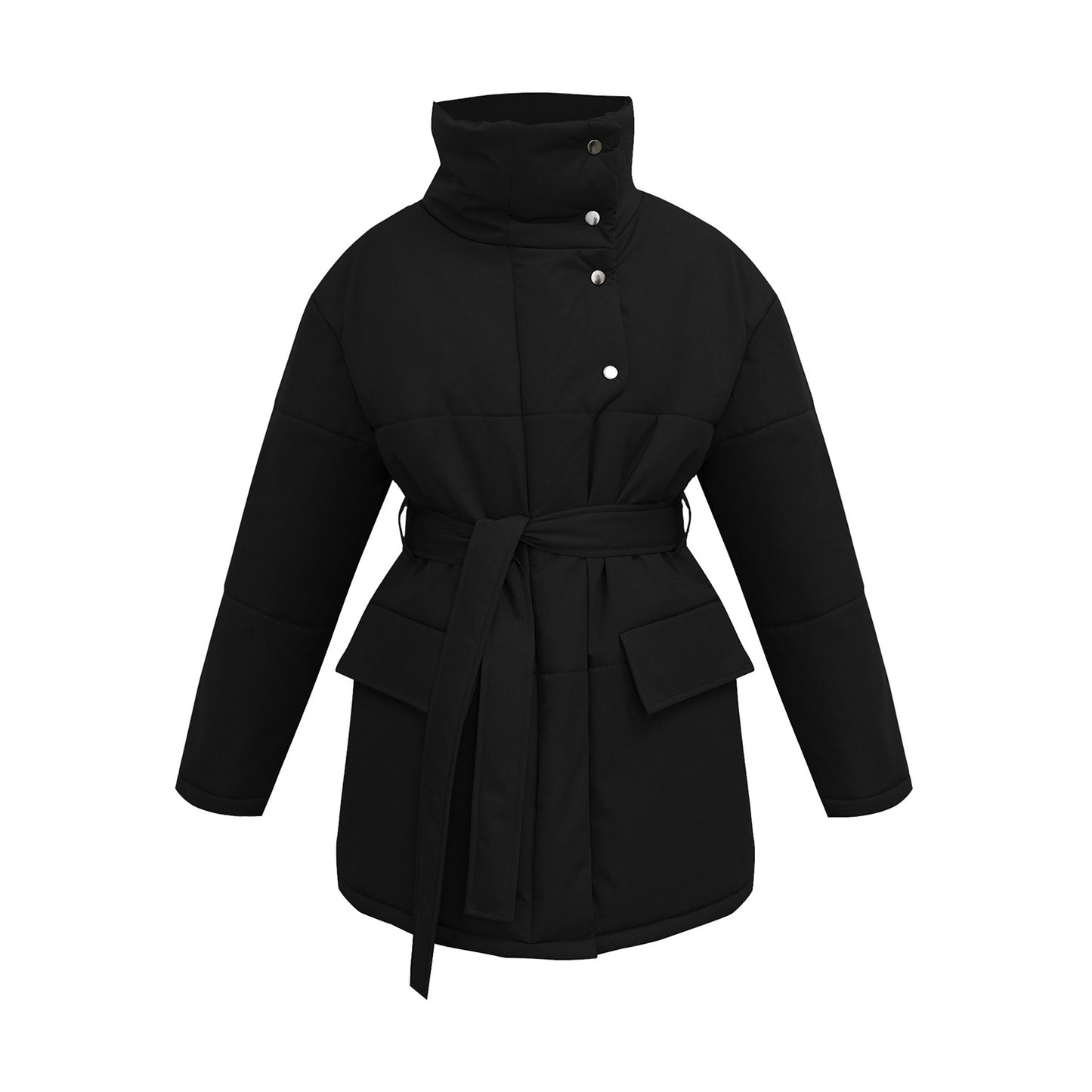 Stand-up Collar Cotton-padded Coat