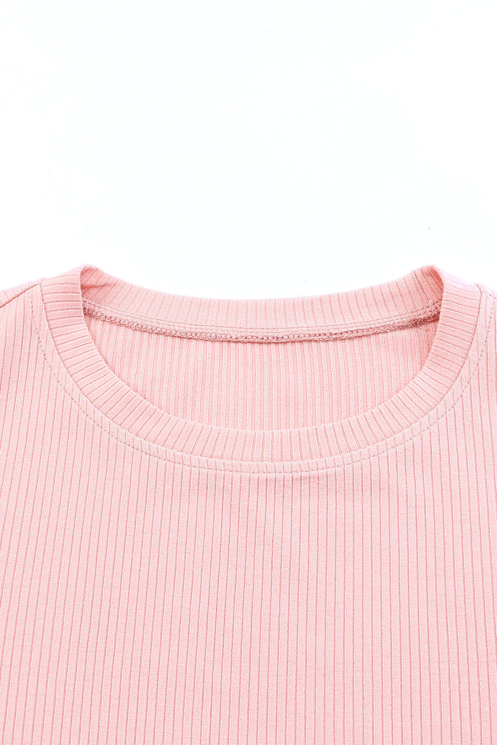 Pink Mesh Ruffle Sleeve Top