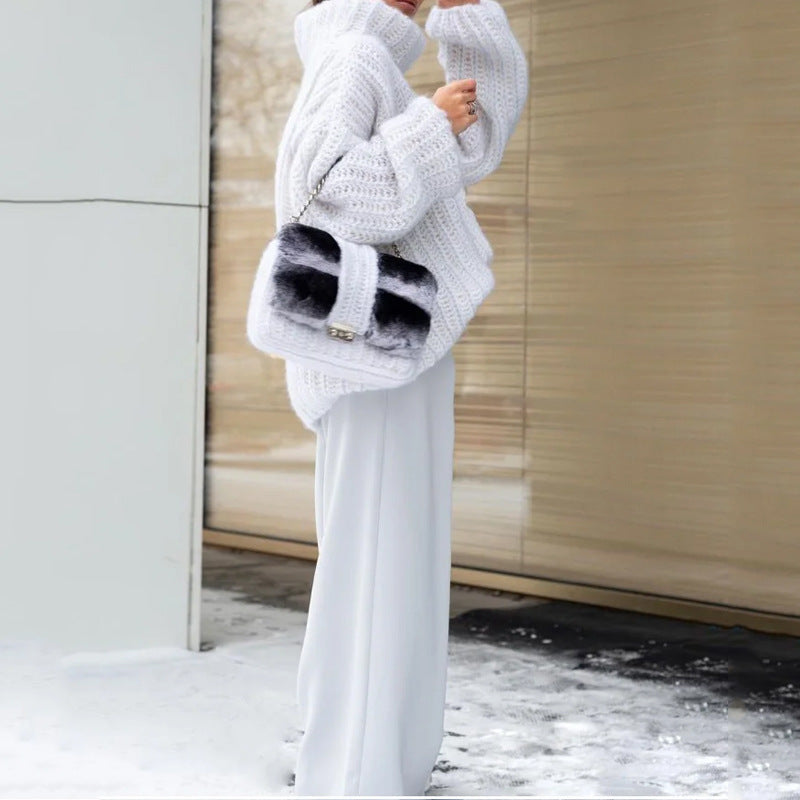 Women's Fashion Loose Sweater Pants Suit